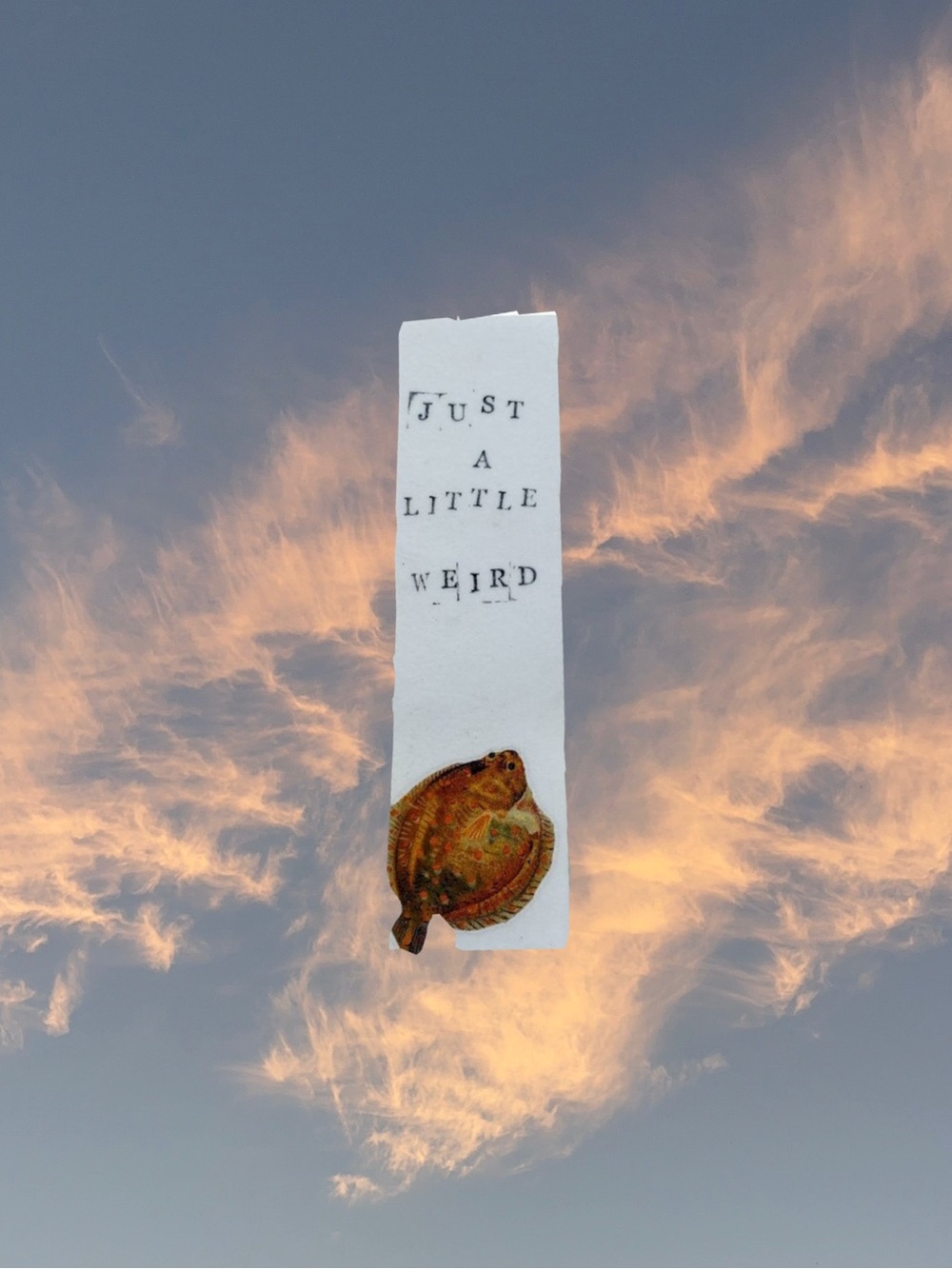 Handmade Just a Little Weird Bookmark